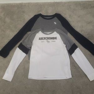 Boys Abercrombie long sleeve t shirts